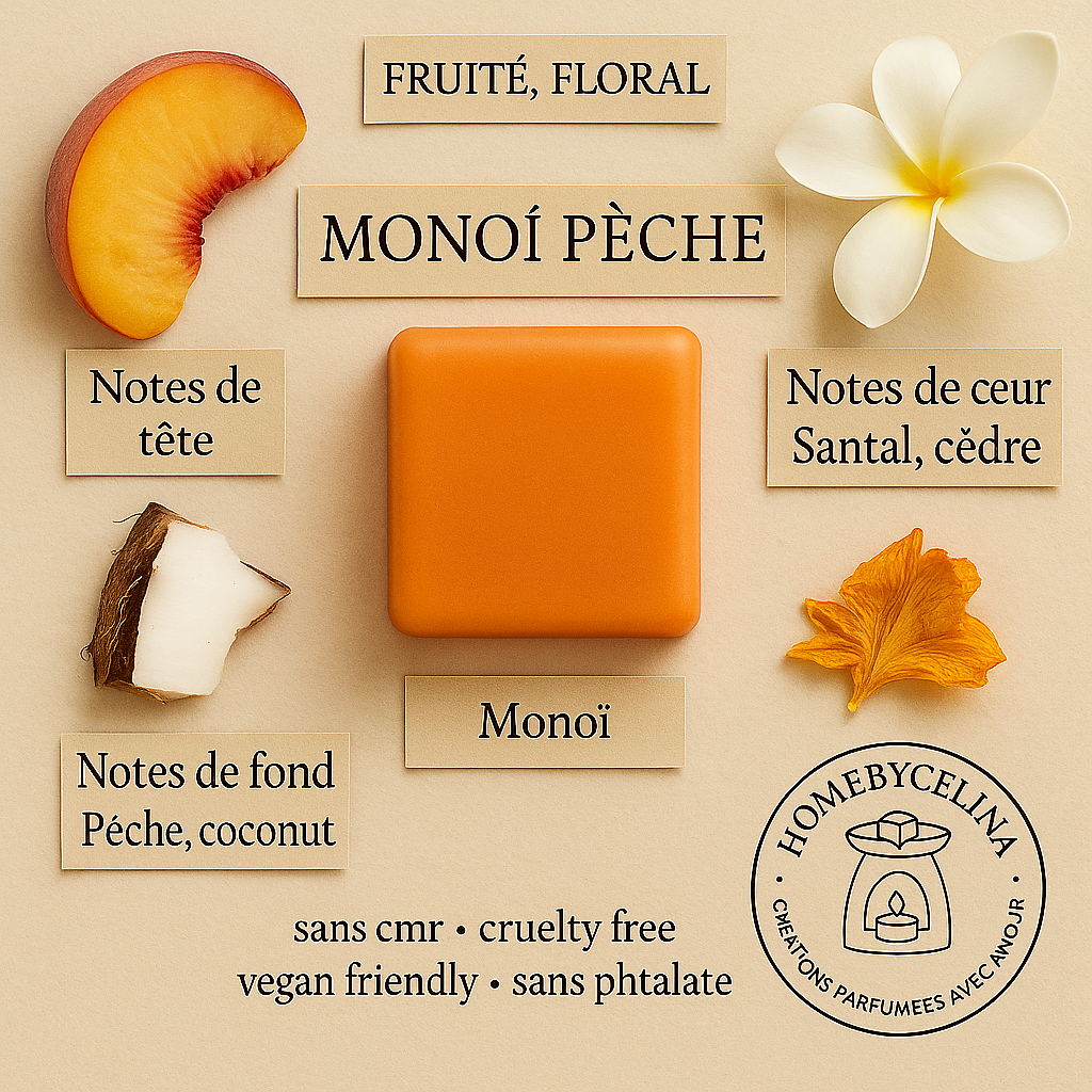 Fondant parfumé "Monoï Pêche"