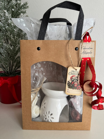 Coffret cadeau Noël « Fondant parfumé + Brûleur »