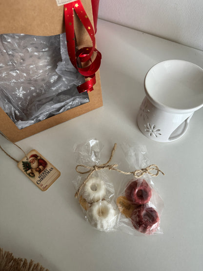 Coffret cadeau Noël « Fondant parfumé + Brûleur »
